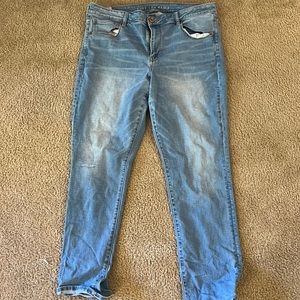 Low rise size 18 Jeans American Eagle